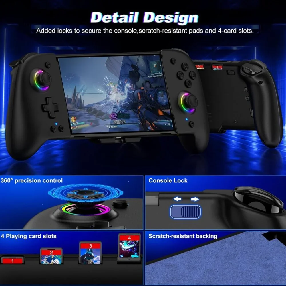 Gammeefy Switch Controller, Wireless Switch Controller for Nintendo Switch/OLED